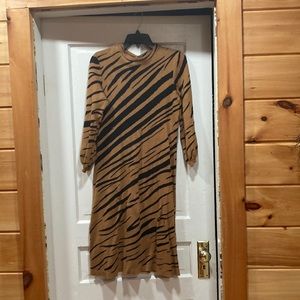 Tiger striped dress. Very soft material.